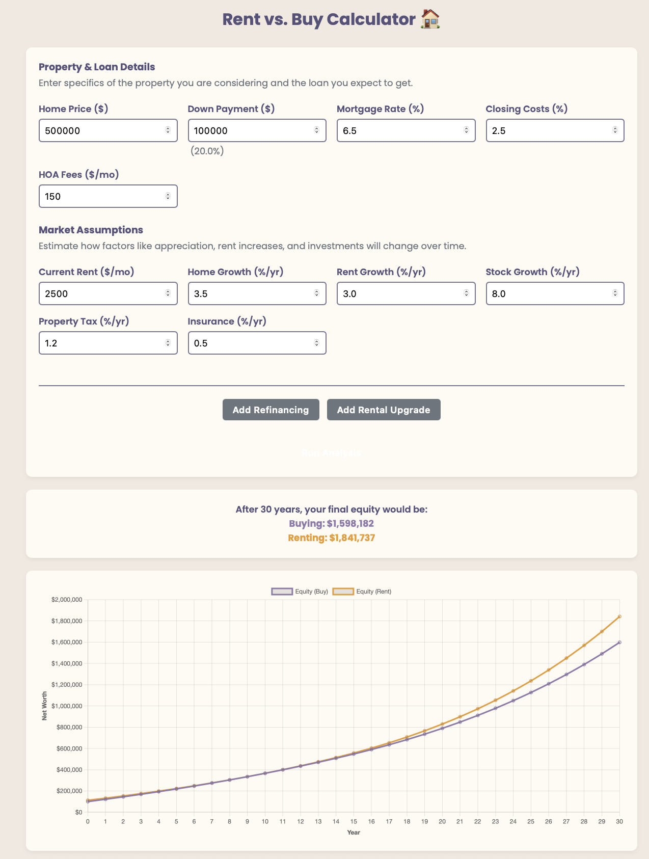 Screenshot of vibe-coded app